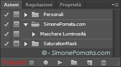 Palette Azioni di Photoshop CS6
